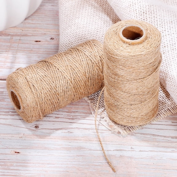 Homoyoyo Natural Linen Cord Twine Rope for Crafts, Gardening, Wrapping, Projects, and Versatile Household Use