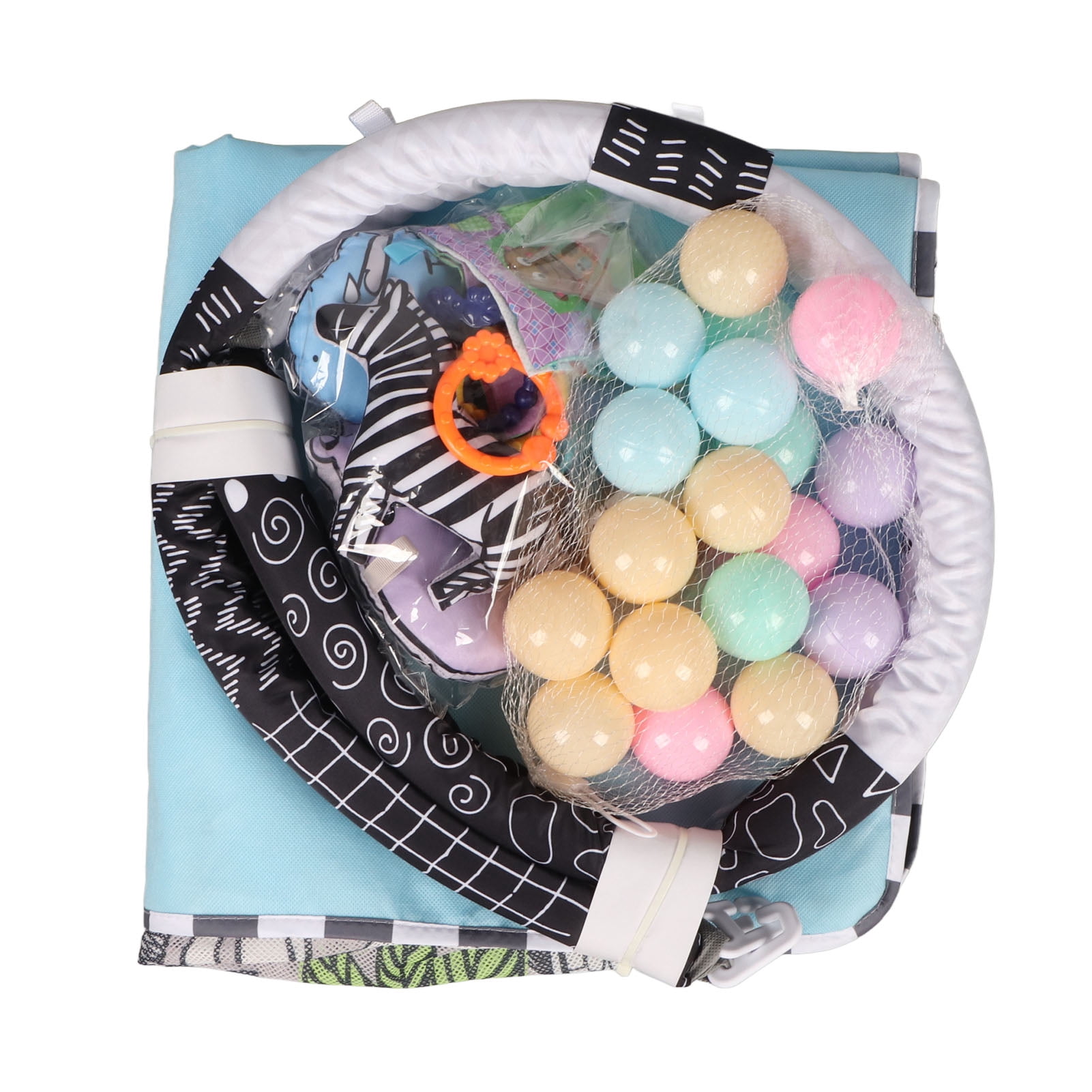 Portable Square Comfortable Kid Play Mat Cozy Kid Gym Play Mat Wild Prairie Pattern Safe Kid Play Mat Kid Activity Gym for Home Floor