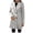 Gray, variant on Aayomet Womens Coat Women's Winter Plus Size Thickened Cotton Coat with Detachable Hood,Gray XXL