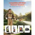 thumbnail image 3 of Pressure Washer Telescopic Wand 18ft 4000psi Extension with Gutter Cleaner Brush Head 5 Spray Nozzles Adapter Adjustable Belt, 3 of 6