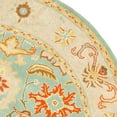 thumbnail image 3 of SAFAVIEH Heritage Giles Traditional Wool Area Rug, Light Blue/Ivory, 9' x 9' Round, 3 of 3