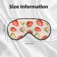 thumbnail image 3 of Rocae Strawberries for Mask for Women Men, Luxury Eye Cover Eye Shade with Adjustable Strap for Travel, Nap, Meditation, 3 of 7
