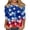 AE34 Blue, variant on Axiiglly Womens 3/4 Sleeve Shirts 4th of July Patriotic Loose Fit Casual Tops for USA 250th Anniversary, S-5XL