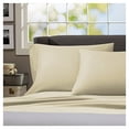thumbnail image 1 of Winkle Resistant Regency Home Cotton Linen Sateen Sheet Set, (Full, Sand), 1 of 1