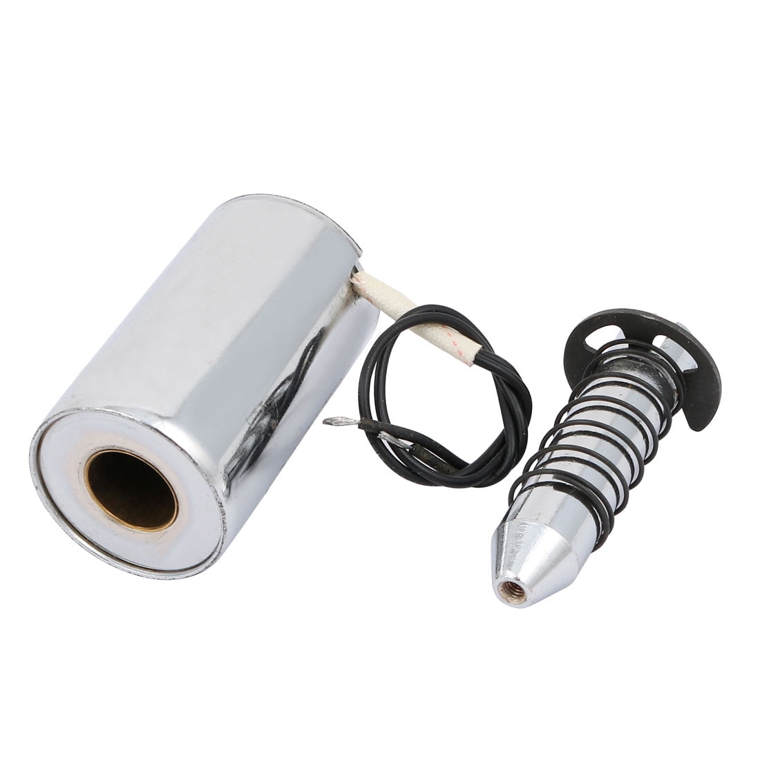 Unique Bargains MQ8-Z57 DC 12V 10mm/120N Round Shape Pull Type Electromagnet Solenoid