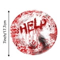 thumbnail image 2 of Dsscvnef Halloween Atmosphere Party Decoration Handprint Paper Plates Tablecloth Disposable Party Tableware Set Christmas Ornament Snowflakes Teacher Ornament, 2 of 8