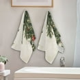 thumbnail image 4 of Vintage Christmas Trees and Stars Hand Towel Absorbent Bath Towels for Bathroom Sports Gym 28" x 14" Set of 2, 4 of 8