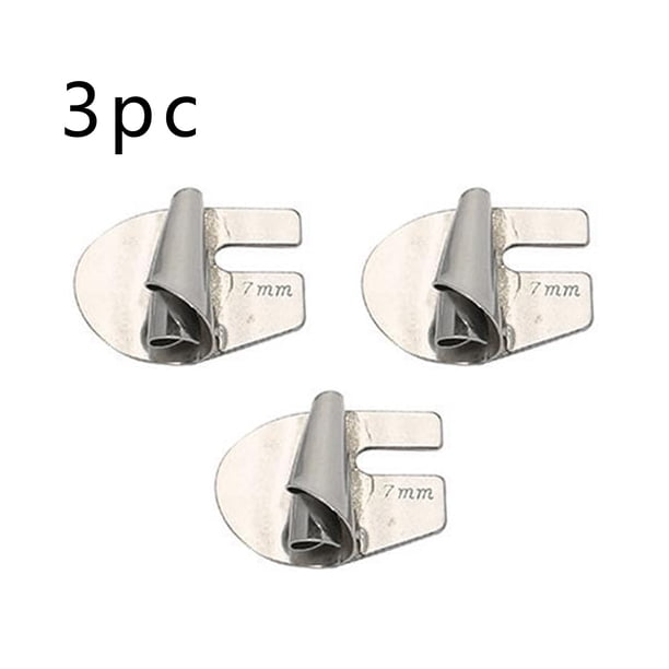 Kit de prensatelas para dobladillo de máquina de coser | Dobladillo enrollado de 3 mm a 10 mm y rizador en espiral | Carro plano de acero inoxidable para bordes de tela y envoltura de toallas