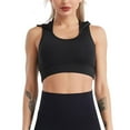 thumbnail image 2 of Luowei Women's Hooded Yoga Top - Quick Dry Mesh Fitness Vest, Black, M, 2 of 9