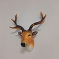thumbnail image 3 of Wall Mounted Deer Head Resin Sculpture Animal Rustic Statue for Living Room, 3 of 8