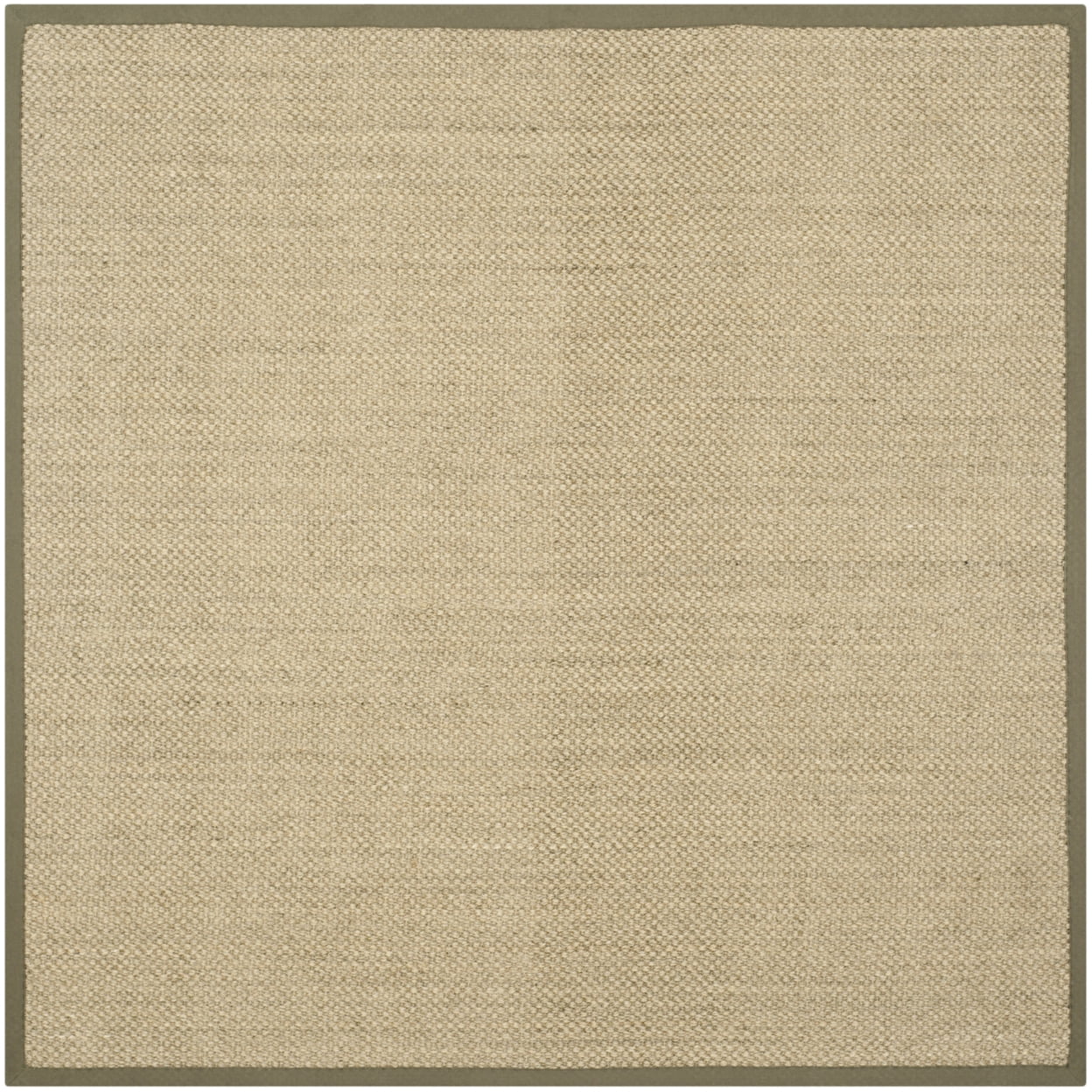 SAFAVIEH Natural Fiber Juniper Border Sisal Runner Rug, Natural/Green, 2'6" x 6'