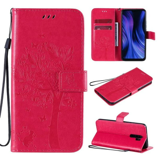 Funda tipo billetera para Xiaomi Redmi Note 9 9s 10 10s Pro Max 10T 9A 9C 4G 5G Flip PU Funda de cuero con bolsillo para tarjetas Capa Coque Tan Jianjun unisex