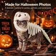 thumbnail image 5 of Dinosaur Skeleton Pet Costume, Pet Dinosaur Costume (#C,Large) | Plush Halloween Pet Hood Outfit for Cats and Dogs, Adjustable Soft Dino Outfit for Halloween & Dress-Up Play, 5 of 6
