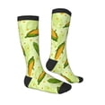 thumbnail image 4 of Lsque Fresh Corn Printed Crew Socks Men's Women's LightWeight Thin Casual Calf Socks ,Knee High Socks,Cotton Socks, 4 of 9