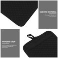 thumbnail image 4 of Shisuyan Thickened Kitchen Oven Mitts Silicone Heat Resistant Black 2Pcs 10x3 In, 4 of 8