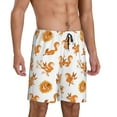 thumbnail image 2 of Pofeuu Squirrel Playing Print Men's Soft Woven Elastic Waistband Sleep Pajama Short-X-Large, 2 of 6