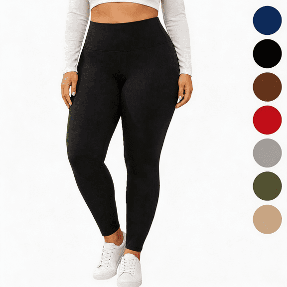 Nugftut Women Thermal Pants Soft Stretchy Thermal Underwear Pants Solid Color Thermal Bottoms for Cold Weather