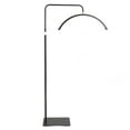thumbnail image 2 of Lámpara de pie LED de 36 W con forma de media luna, 7 colores, color negro, 22 pulgadas, control remoto por cable, 3200 K a 5600 K, 100-240 V, 2 of 15
