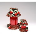 thumbnail image 3 of Ceramic Large Strawberry Candle Holder Shade Base Home Kitchen, 3 of 3