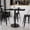 Black, variant on BizChair 30'' x 48'' Rectangular Natural Laminate Table Top with 24'' Round Bar Height Table Base