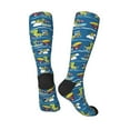 thumbnail image 4 of Easygdp Dinosaur On The Beach Vacation Fashionable Adult Sockings&Sports Sockings&Breathable Sockings, Non-Pilling,Contrasting Color Design, 4 of 9