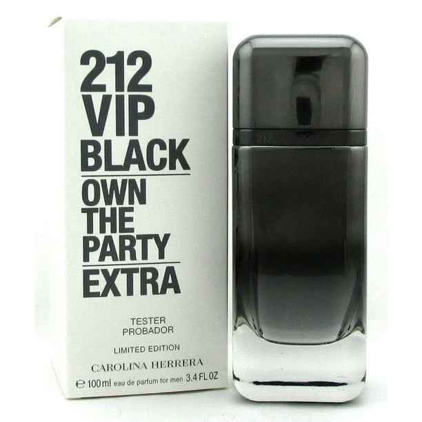 212 Vip Black Tester Own The Party Extra Carolina Herrera 8411061945353 212 Vip Black Tester Own The Party Extra Walmart en linea