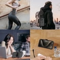thumbnail image 3 of Hotpom Case for iPhone 16 Pro Heavy Duty Shockproof Dustproof Phone Case with Screen Protector Tempered Glass & Belt Clip, Black, 3 of 7