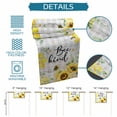 thumbnail image 6 of Sunflower Floral Table Runner 90 Inches Long Farmhouse Dress Scarves, Farmhouse Pastoral Daisy Bees Grey Plaid Dining Tablerunner for Coffee Table/Kitchen Island/Party Décor, 13" x 90", 6 of 8