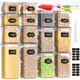 thumbnail image 1 of GPED Juego de 14 Recipientes Herméticos para Almacenamiento de Alimentos con Tapas, Organización de Cocina y Despensa sin BPA, Botes de Plástico a Prueba de Fugas para Cereal, Harina y Azúcar - Juego, 1 of 7