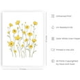 thumbnail image 2 of Yellow Flowers Wall Art Sunflower Poster - by Haus and Hues Yellow Wall Pictures Sunflower Wall Art and Yellow Wall Decor for Bedroom 12x16, 2 of 6