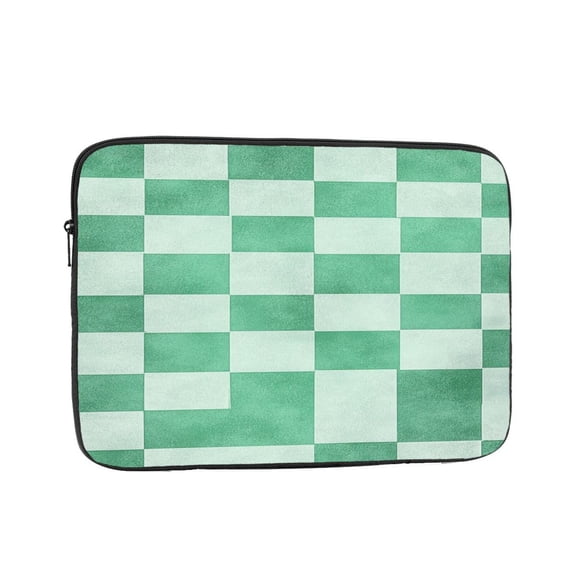 Laptop Sleeve Bag Compatible For iPad MacBook Air Pro Tablet Computer PC notebook Protective Fit in 10/12/13/14/15/16/17 inch Size mint checkerboard (2)