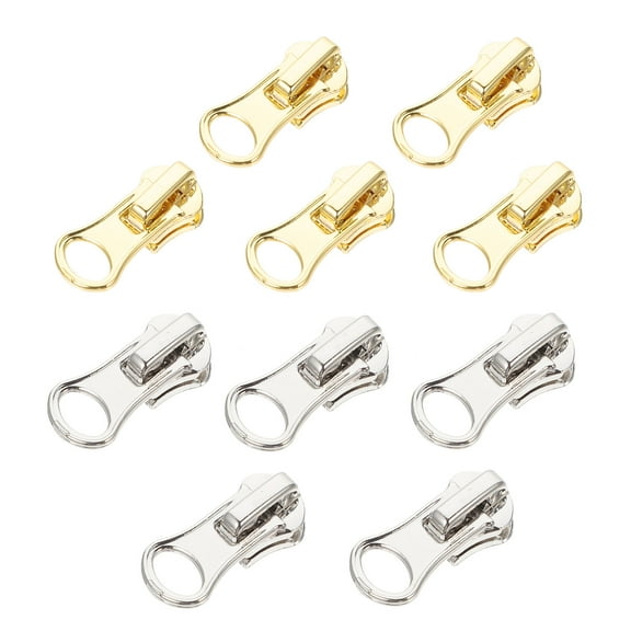 unbranded 10 Pcs Double Zipper Zipper Pull Zipper Sliders 2.7X1.1X1CM