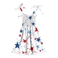 thumbnail image 5 of WUANDIXFA Toddler Summer Dress 1T 2T 3T 4T 5T 6T Cute 4th of July Star Striped Holiday Party Sleeveless Sun Dress Girls Patriotic Dresses Toddler Girl Summer Clothes Light Blue,5-6 Years, 5 of 5