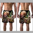 thumbnail image 3 of luoweisi Men's Beach Shorts Quick Dry Swim Trunks with Mesh Lining Snails XL, 3 of 5
