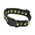 thumbnail image 1 of Collar Estrellas Negro Perro Mediano Grande 30-52cm Resistente Agua Eo Safe Imports Negro, 1 of 5