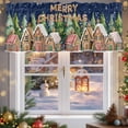 thumbnail image 5 of Kitchen Curtain Valances for Windows,Abstract Gingerbread Candy Rod Pocket Small Valance Panel, 5 of 8