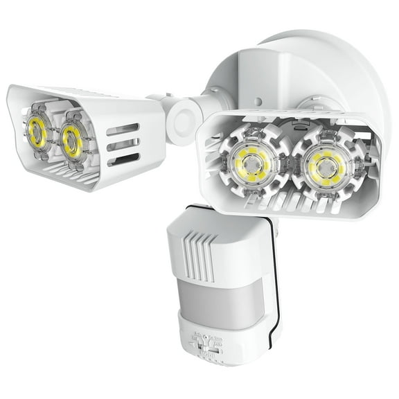 SANSI 18W 1800 Lumens LED Motion Sensor Outdoor Security Light, 5000K Dusk to Dawn White