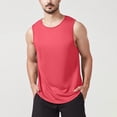 thumbnail image 2 of Ccpelsie Men's Tank Tops for Casual Sleeveless Gym Muscle Shirts Bodybuilding Tanks for Swim Beach(Watermelon Red,M), 2 of 7