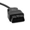 thumbnail image 2 of Unique Bargains DC 12V 16 Pin OBD2 Car Diagnostic Male Connector Adapter Cable Tool 60cm Length, 2 of 3