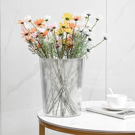 Gnmfd Vertical Translucent Trash Can Large 12L Capacity for Office Living Room & Bathroom Durable Plastic Easy to Clean Modern Style Perfect for Any Home