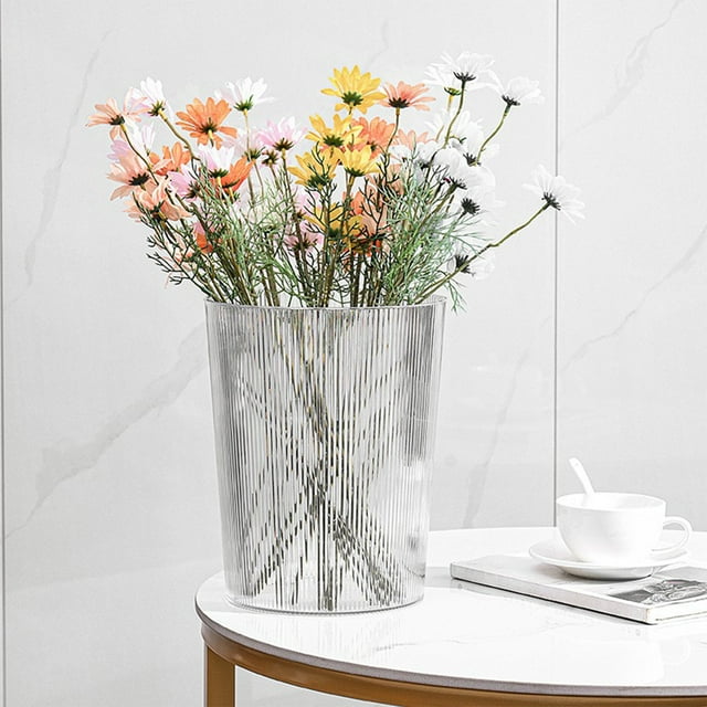 Savings Oefntac Trash Can Vertical Light Translucent Large Capacity Trash Can Style Trash Can 12L