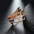 thumbnail image 6 of Infinity Ring for Women Crisscross Micro Pave Cz White Gold Plated Ginger Lyne Collection, 6 of 6