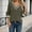X-663Army Green, variant on YMNXA Womens Knit Top Long Sleeve V Neck Color Block Soft Comfortable Stretchy Sweater For Casual Daily Wear Army Green L