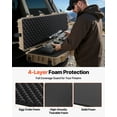 thumbnail image 4 of VEVOR Hard Rifle Case, Lockable Rifle Case with Pre-cut Foams, 50 in Movable Gun Storage with Wheels, IP67 Waterproof & Dustproof Pistol Storage for Rifle, Shotgun, Airsoft Gun, Khaki, 4 of 9