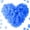 Blue, variant on 2200 PCS Red Silk Rose Petals Wedding Flower Decoration
