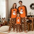 thumbnail image 7 of Zwiiyzr Novelty Family Christmas Pajamas Matching Sets Xmas Long Sleeve Shirts and Plaid Pants Santa Christmas Tree Jammies Sleepwear Parent-Child Outfit Wear Baby Red, 7 of 7