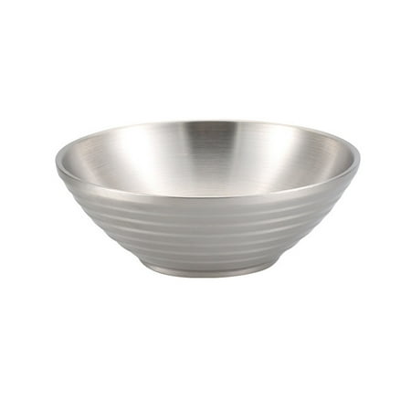 

Clearance! Miyuadkai Ramen Bowls Stainless Steel Serving Bowls Insulated Bowls for Ramen Metal Bowls Double Walled Soup Bowl Tableware on Sale A4