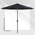 thumbnail image 3 of Tempera 9FT Auto Tilt Patio Umbrella space grey, 3 of 9