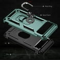 thumbnail image 5 of Compatible with Google Pixel 8A Case Built-in 360 Ring Holder Kickstand, Extreme Protection Military Armor Magnetic Car Dual Layer Protective Heavy Duty Phone Cover For Google Pixel 8A,Darkgreen, 5 of 6