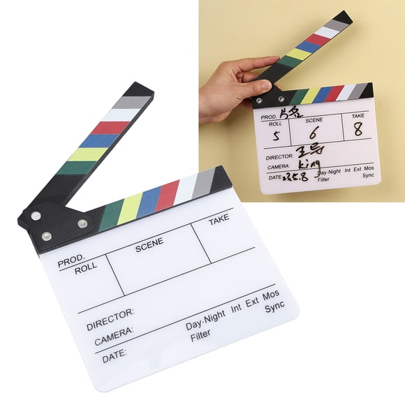 Tablero De Aplausos De Película, Claqueta De Director, Sujeción Sencilla, Limpieza Fácil Para Editar
